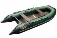Лодка надувная ПВХ Roger Hunter Keel 3000, цвет зеленый с черным 01